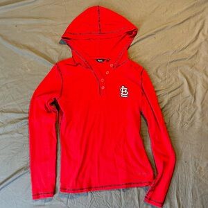 Touch by Alyssa Milano St. Louis Cardinals Hooded Henley Small